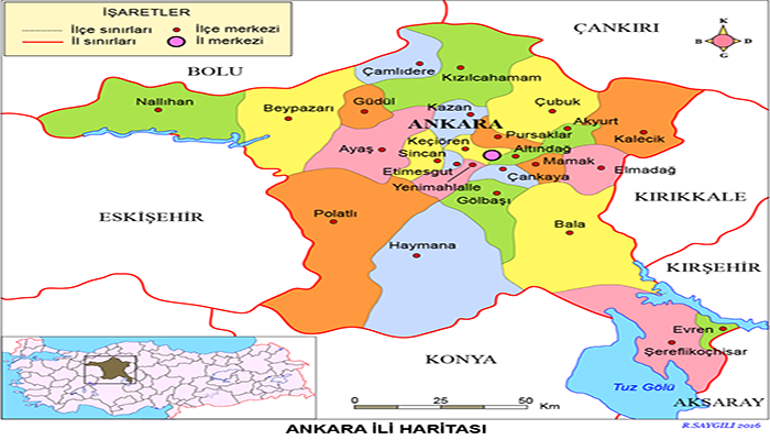 نقشه شهر آنکارا